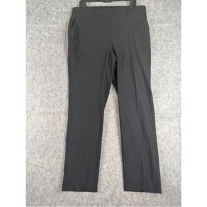 Rafaella Ankle Pants Women's Size 16 Black Viscose Stretch Straight Leg Pull-On